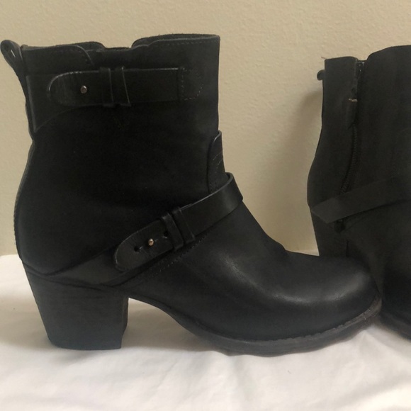 Rag and Bone black leather heeled booties - Picture 2 of 6